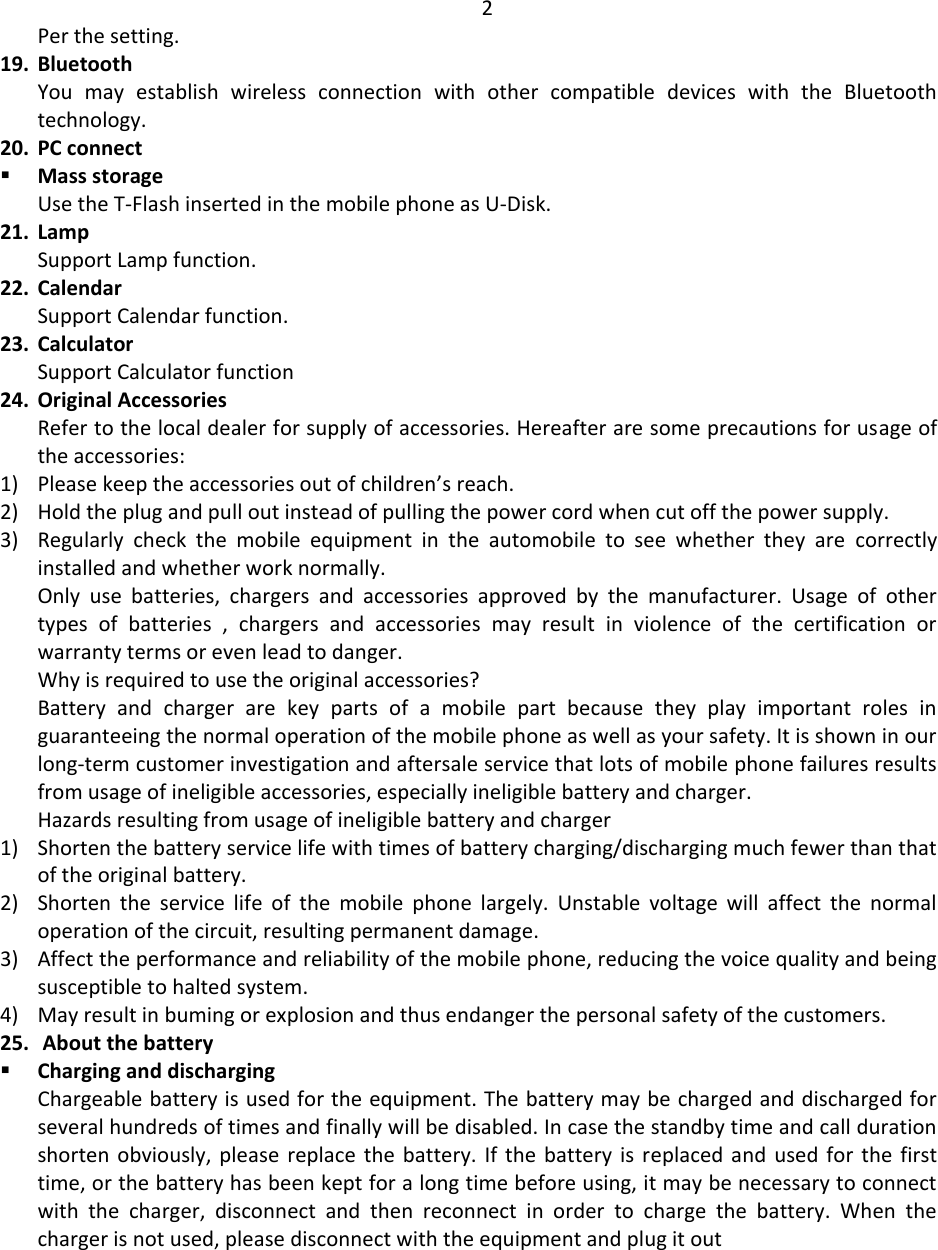 Page 4 of Collage Investments SF23 MOBILE PHONE User Manual 15 Flip UserMan