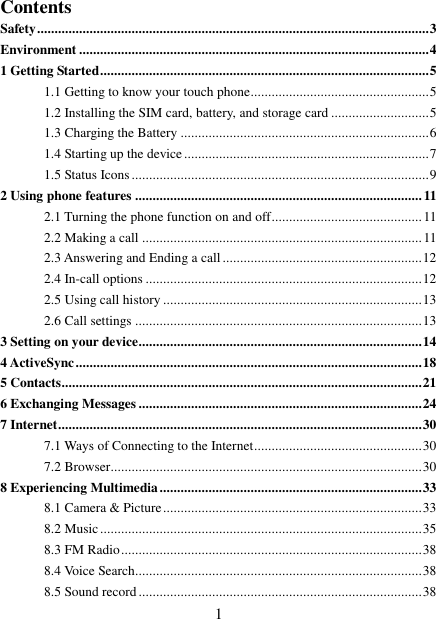 Page 1 of Collage Investments SHOW Mobile phone User Manual R1 0 Kila UG