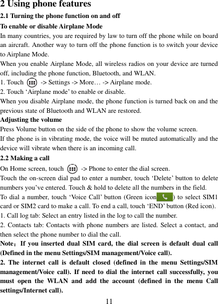Page 11 of Collage Investments SHOW Mobile phone User Manual R1 0 Kila UG