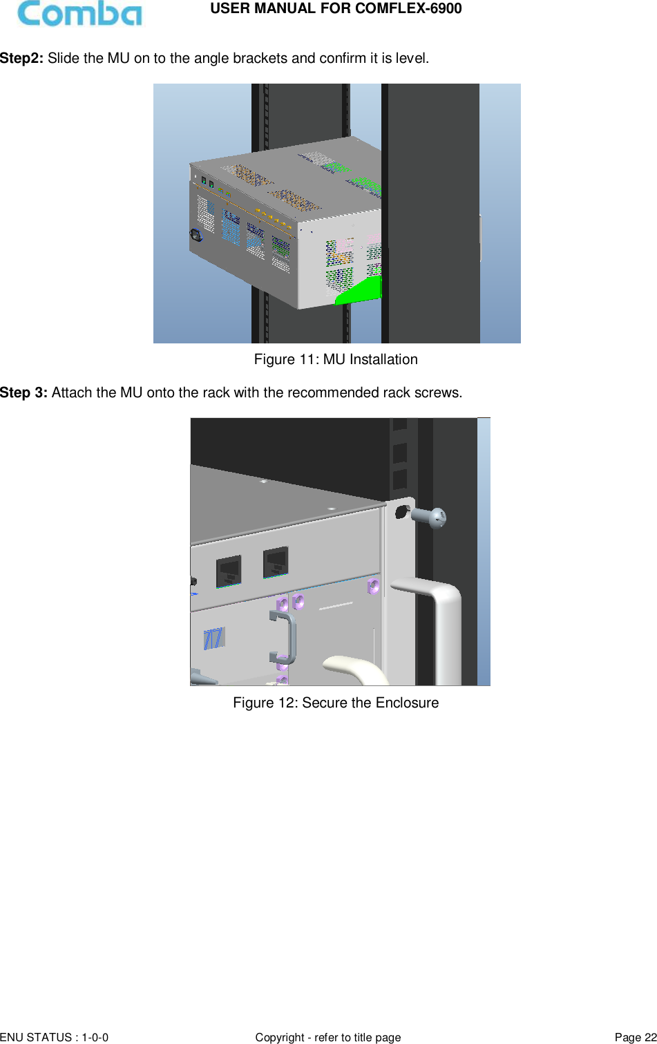 Page 22 of Comba Telecom Network Systems COMFLEX-6900 ComFlex Series Distributed Antenna System User Manual 