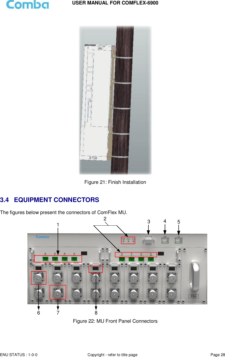 Page 28 of Comba Telecom Network Systems COMFLEX-6900 ComFlex Series Distributed Antenna System User Manual 