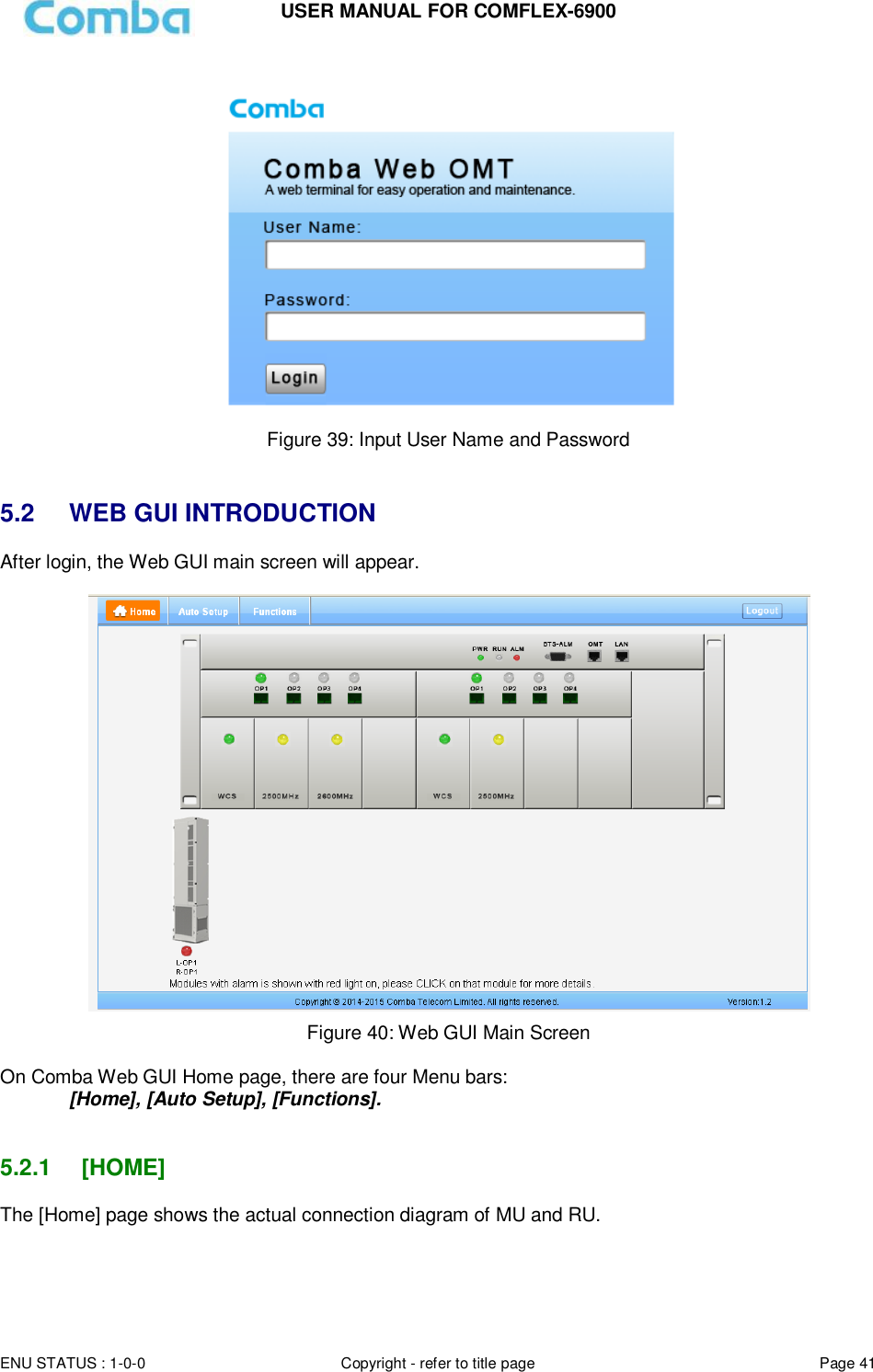 Page 41 of Comba Telecom Network Systems COMFLEX-6900 ComFlex Series Distributed Antenna System User Manual 