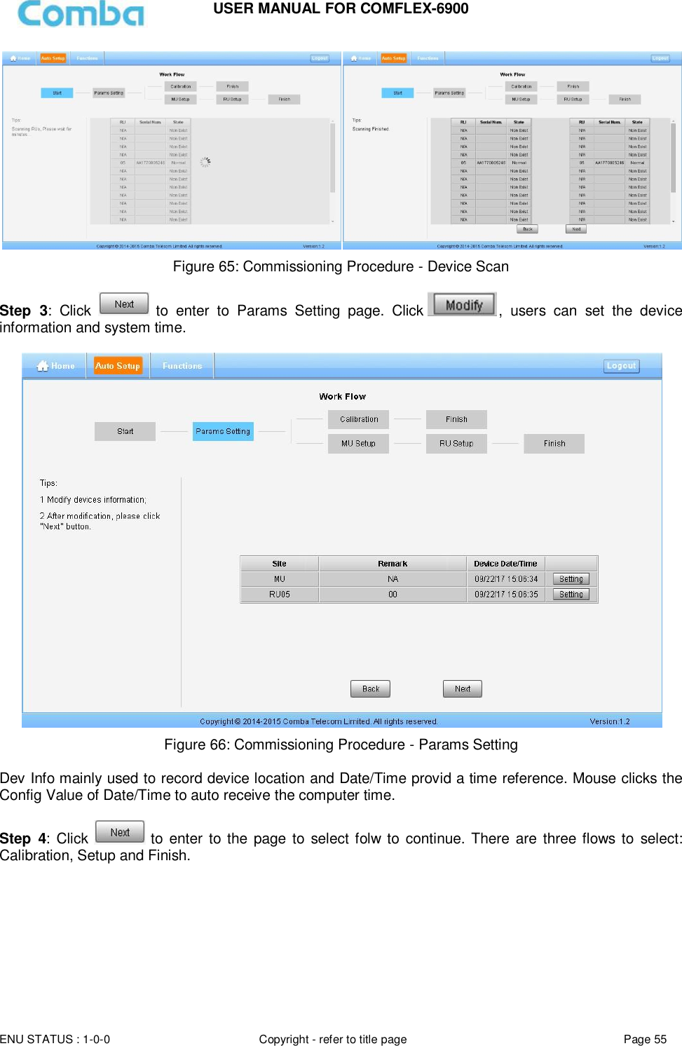 Page 55 of Comba Telecom Network Systems COMFLEX-6900 ComFlex Series Distributed Antenna System User Manual 