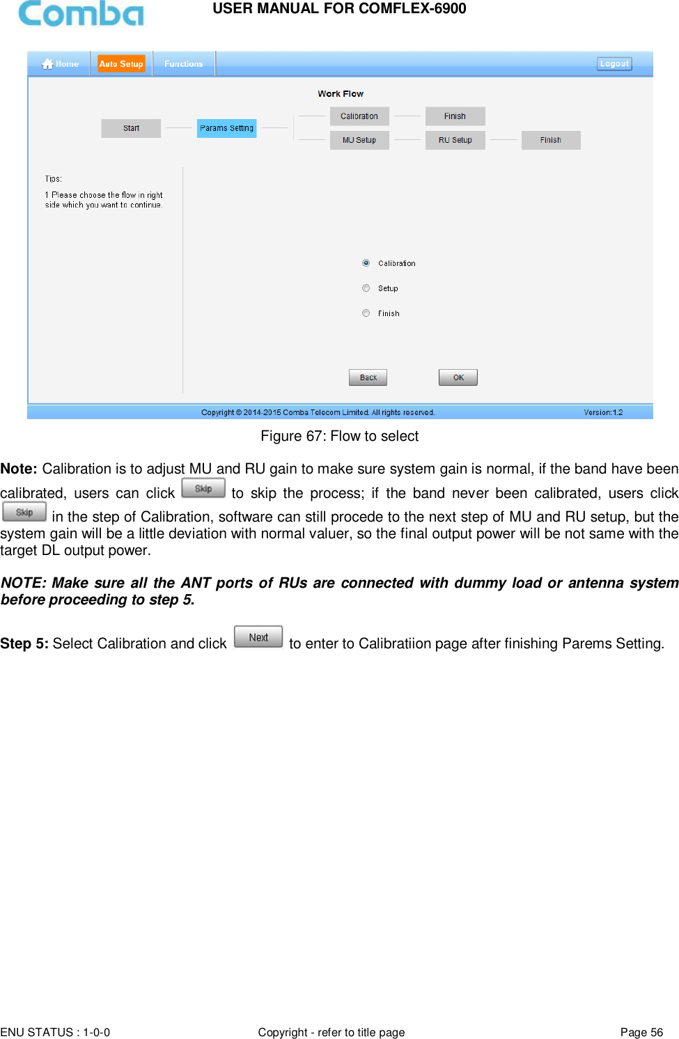 Page 56 of Comba Telecom Network Systems COMFLEX-6900 ComFlex Series Distributed Antenna System User Manual 