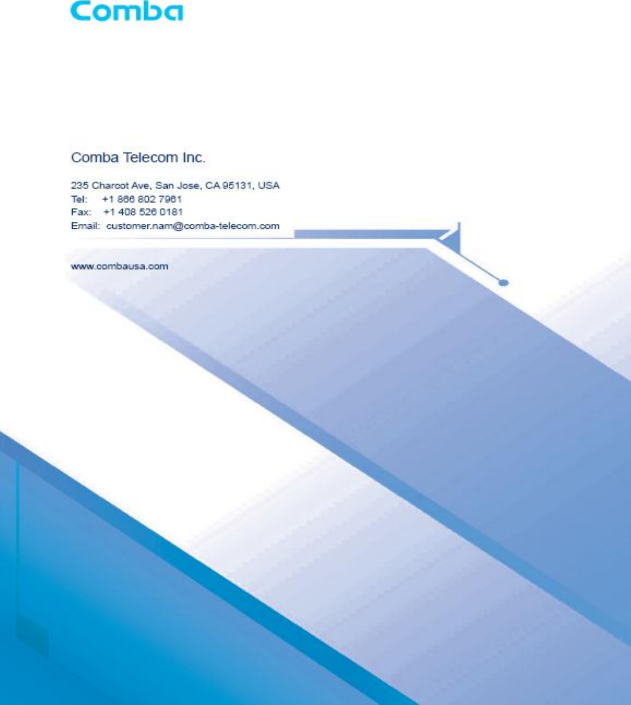 Page 66 of Comba Telecom Network Systems COMFLEX-6900 ComFlex Series Distributed Antenna System User Manual 