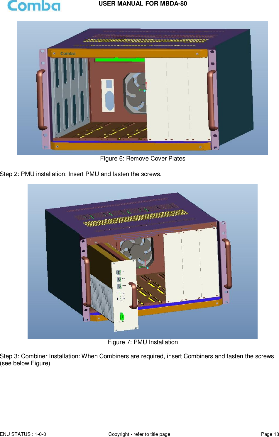 Page 18 of Comba Telecom Network Systems MBDA-80 mBDA Band Seletive Repeater User Manual 
