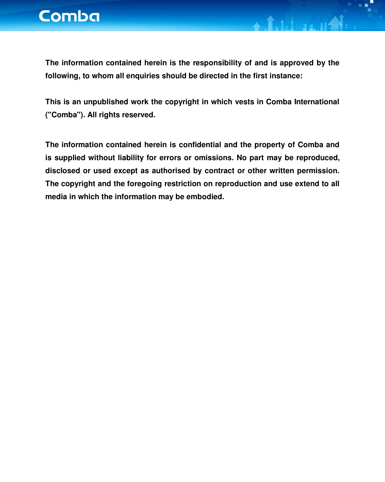 Page 2 of Comba Telecom Network Systems MBDA-80 mBDA Band Seletive Repeater User Manual 