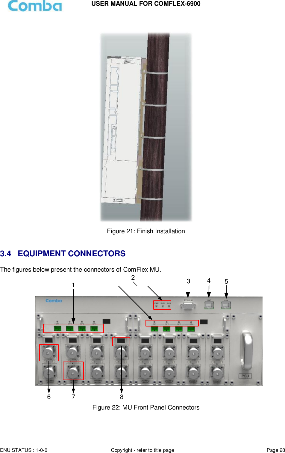 Page 28 of Comba Telecom COMFLEX-6900 ComFlex Series Distributed Antenna System User Manual 