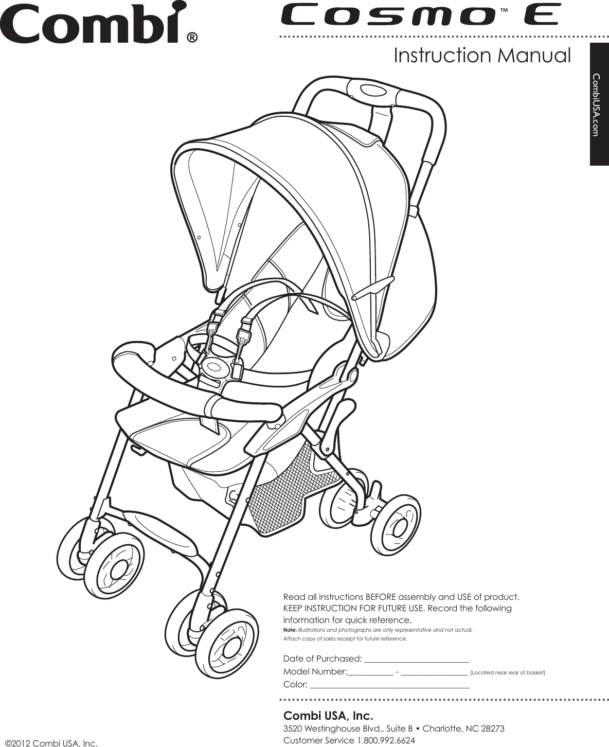 Page 1 of 12 - Combi Combi-Cosmo-E-Owner-S-Manual