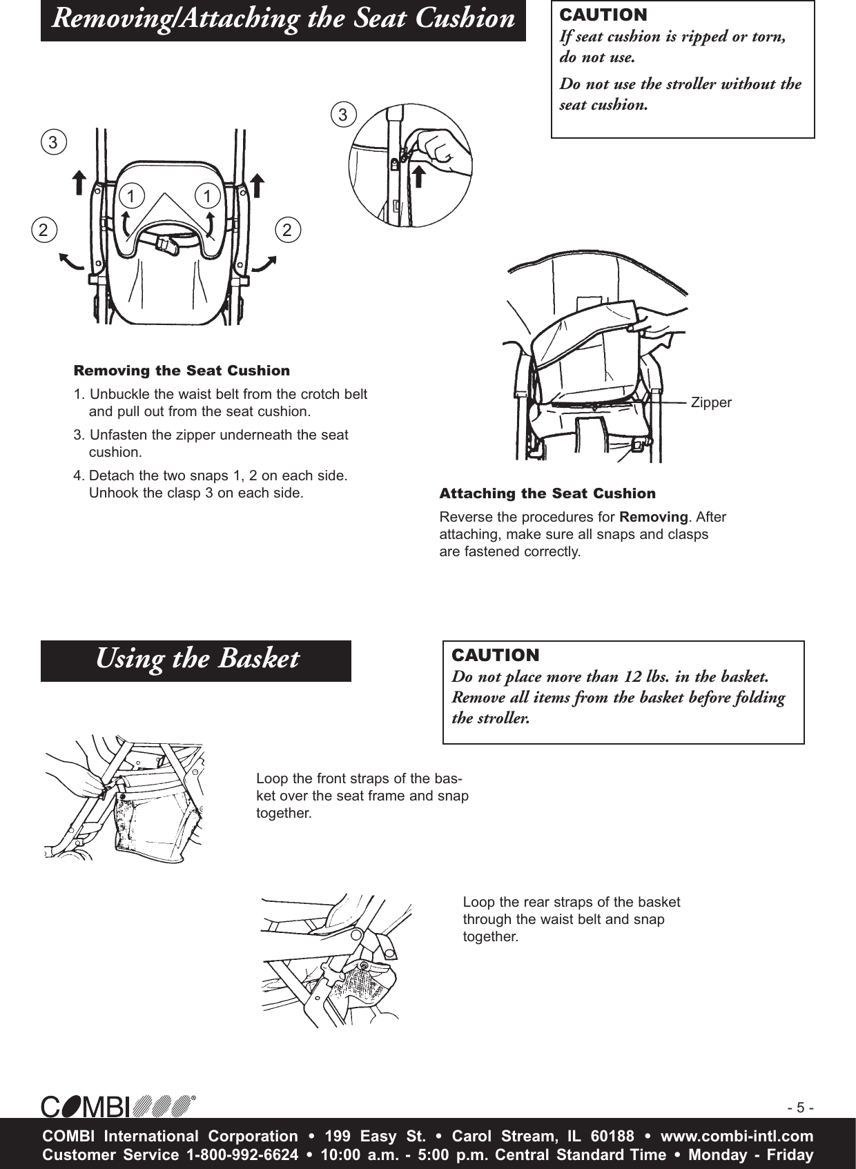 Page 6 of 8 - Combi Combi-Travel-Savvy--2120-Owner-S-Manual 2120_travel_savvy_2002