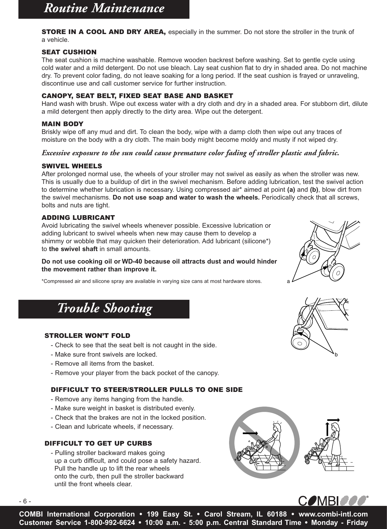 Page 7 of 8 - Combi Combi-Travel-Savvy--2120-Owner-S-Manual 2120_travel_savvy_2002