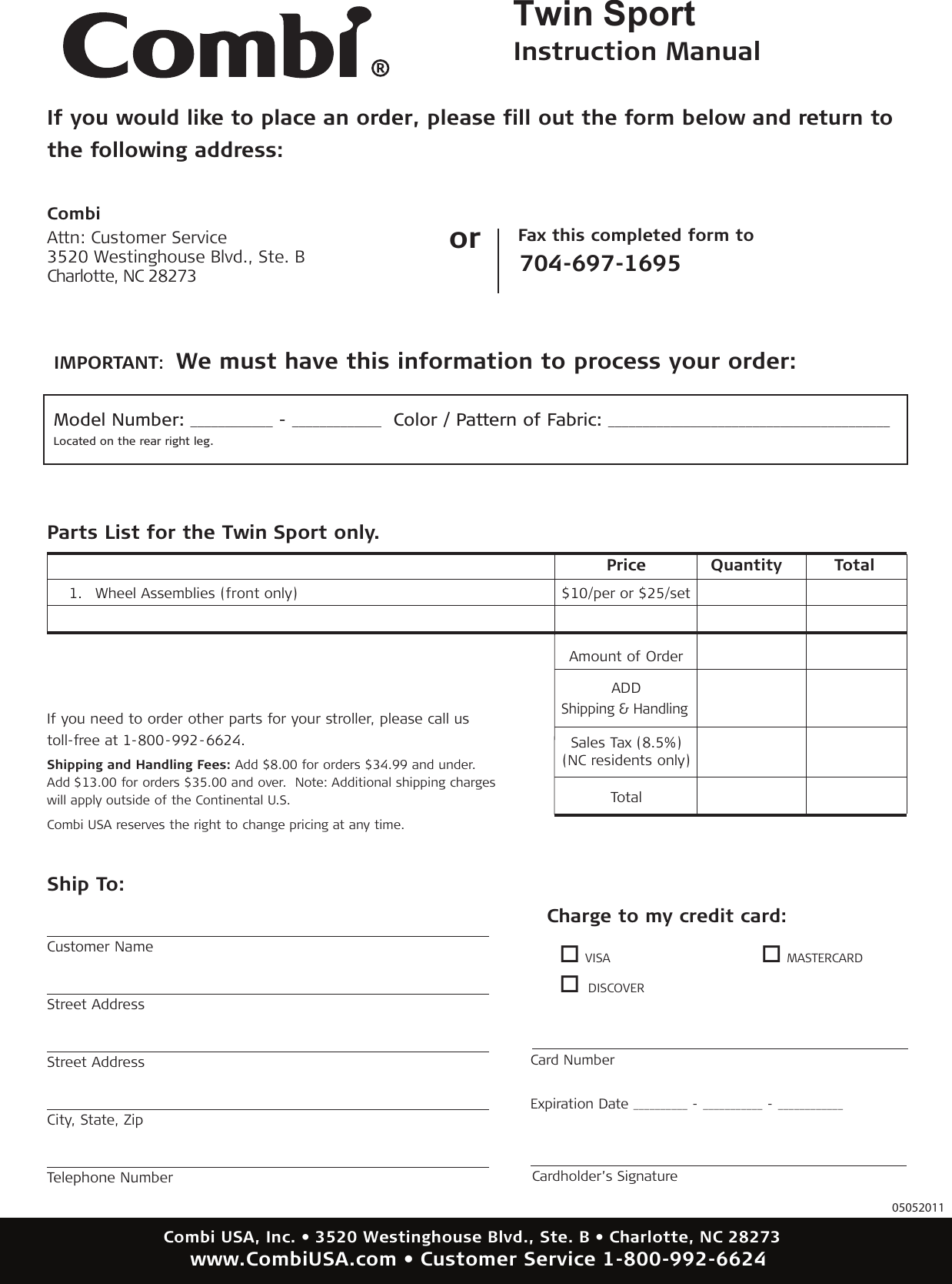 Page 11 of 12 - Combi Combi-Twin-Sport--7769-7775-2011-Owner-S-Manual