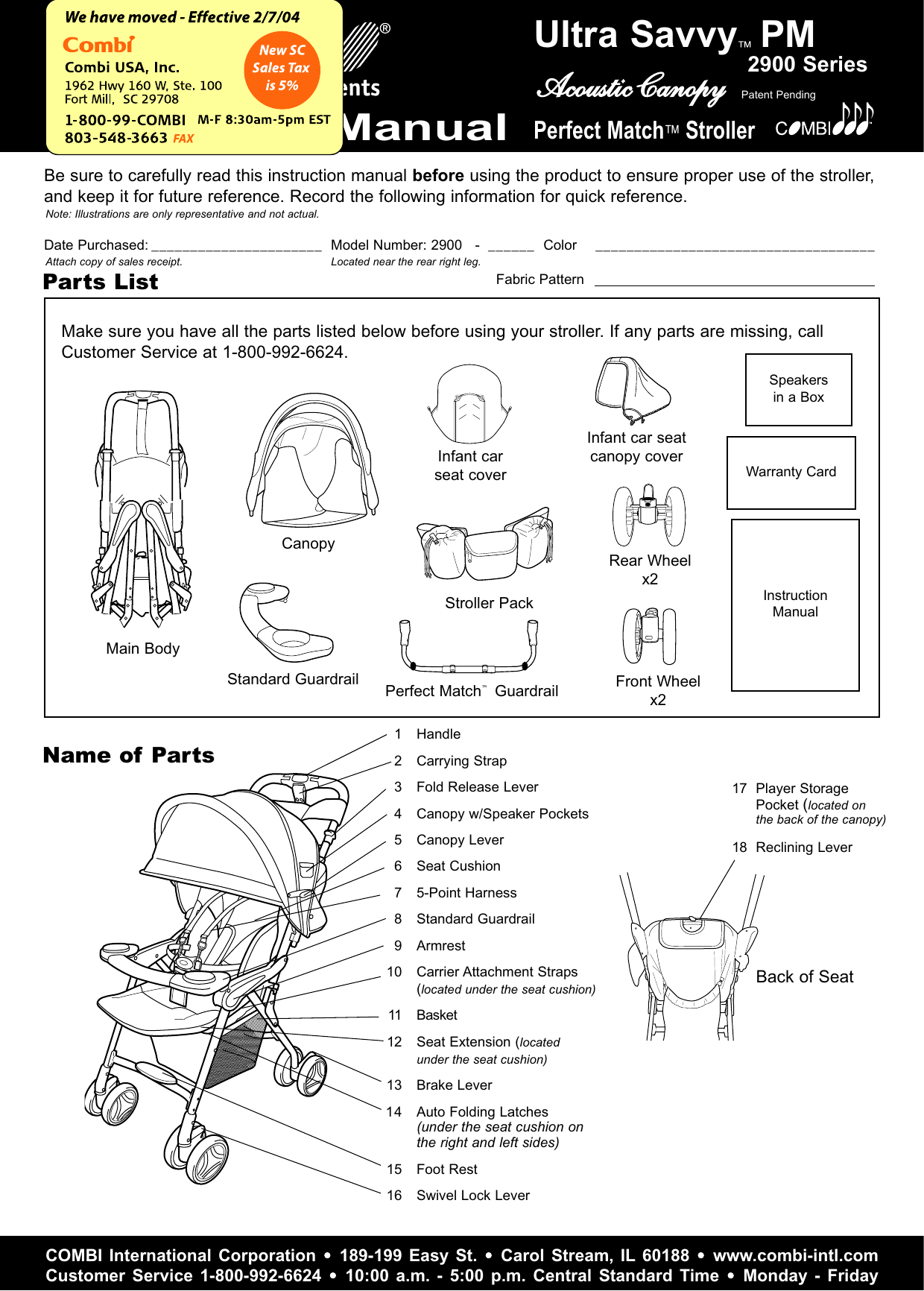 Page 1 of 12 - Combi Combi-Ultra-Savvy-Pm--2900-Owner-S-Manual 2900_Ultra S