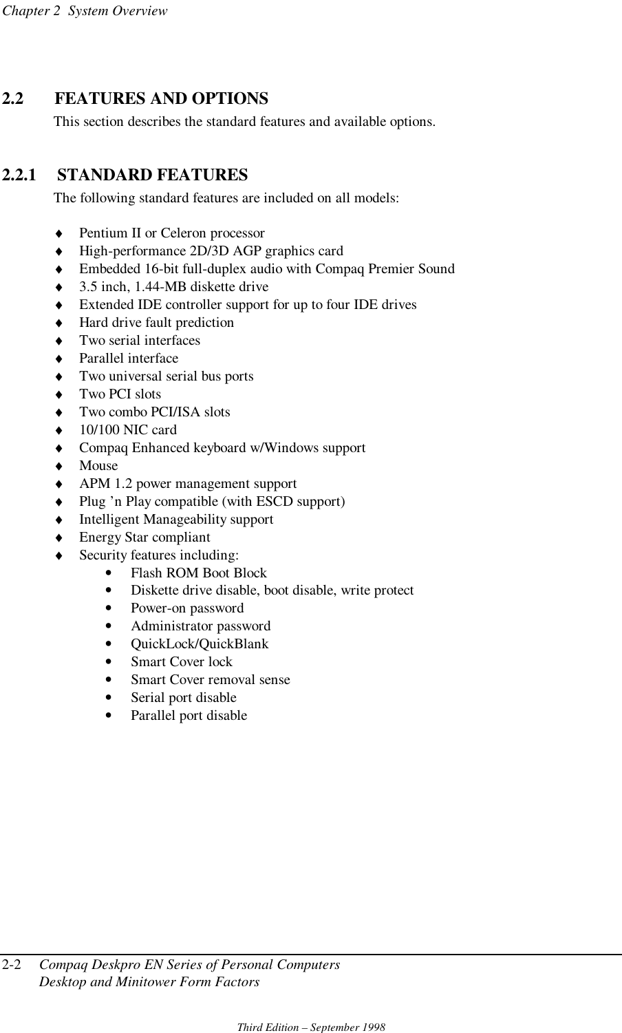 Compaq Deskpro En Series Users Manual Technical Reference Guide