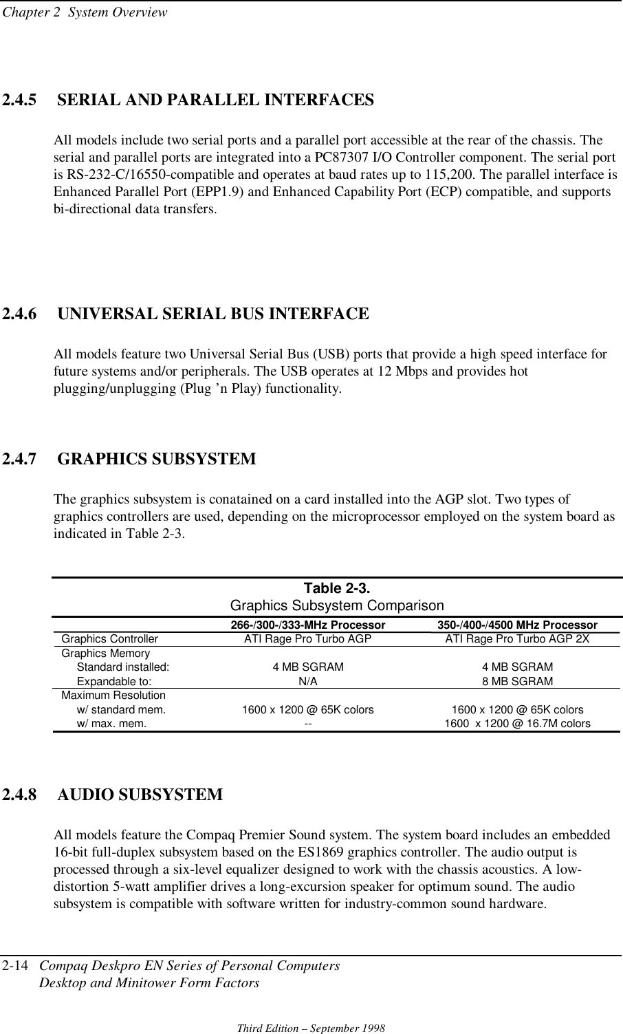 Compaq Deskpro En Series Users Manual Technical Reference Guide