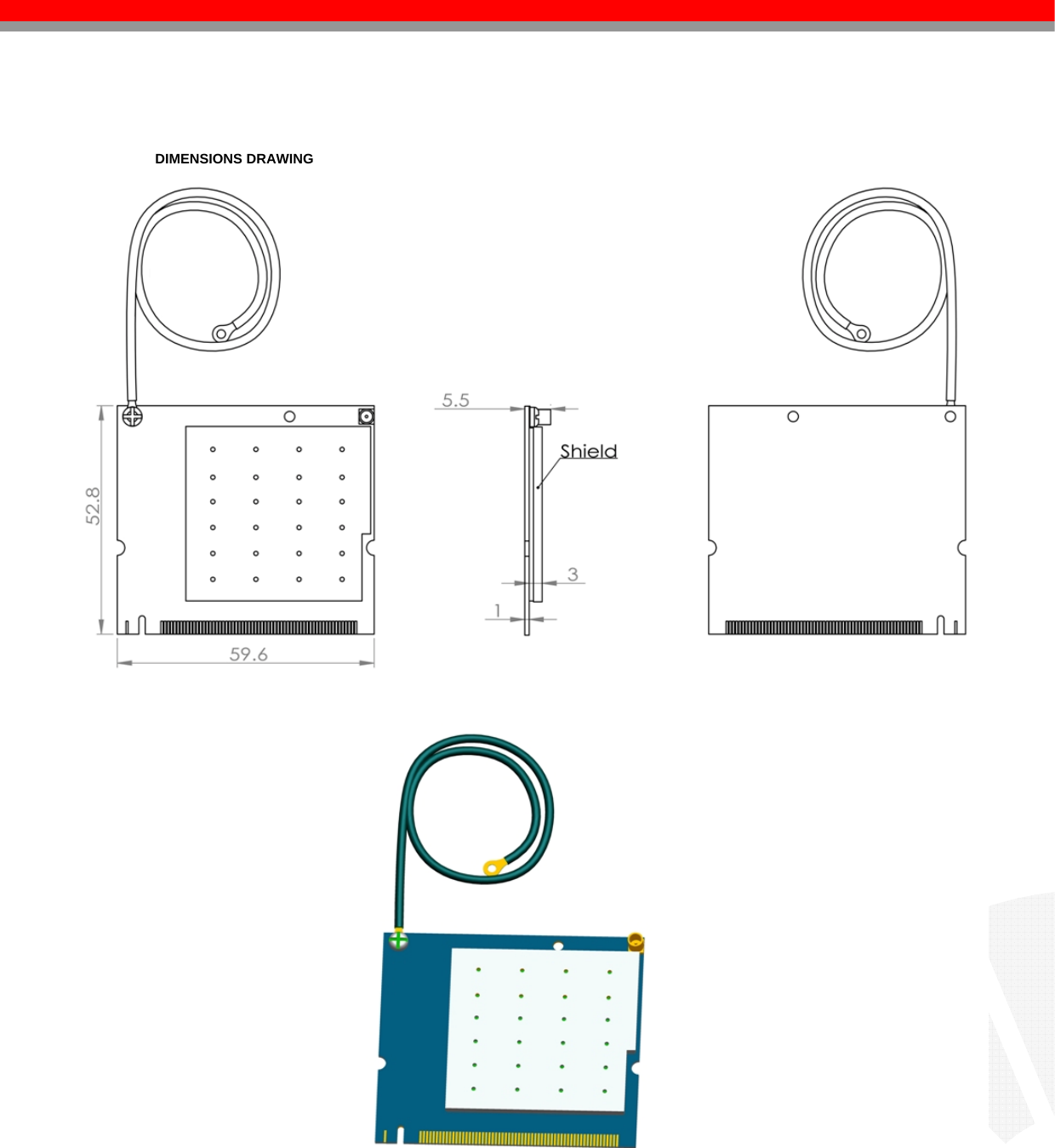      DIMENSIONS DRAWING          