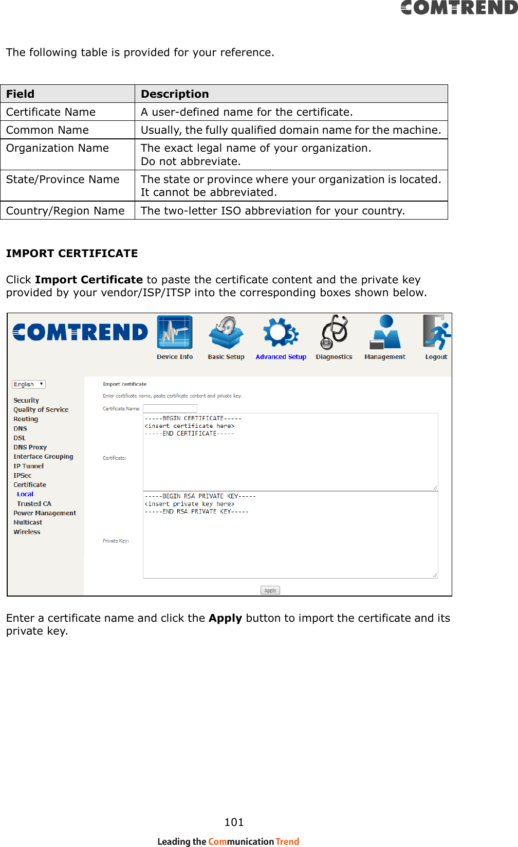Page 32 of Comtrend VR3063U Home Gateway User Manual CT 5374