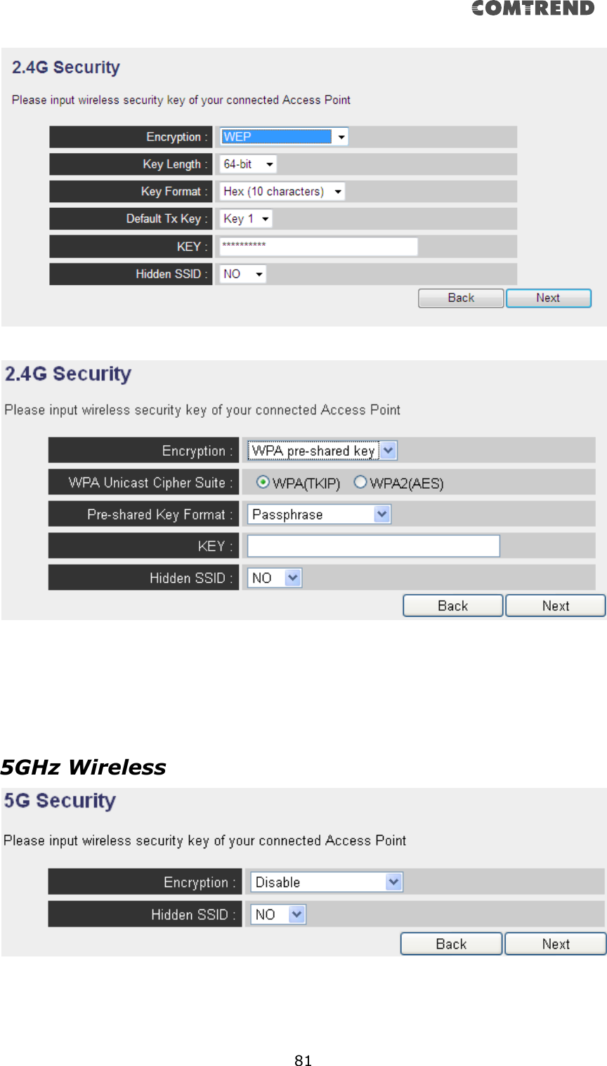       81          5GHz Wireless  