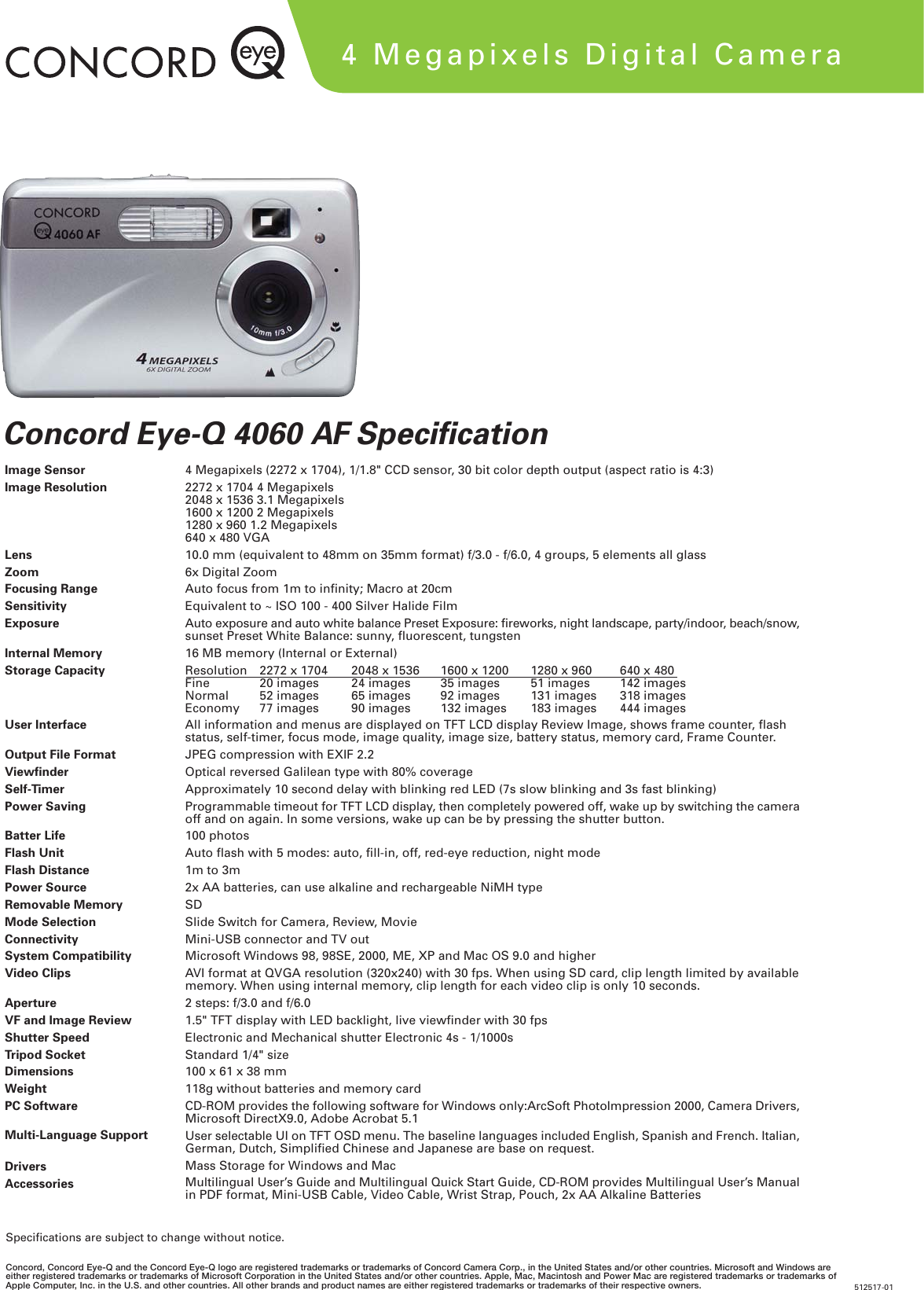 Page 1 of 1 - Concord-Camera Concord-Camera-Eye-Q-4060-Users-Manual- 4060AF,4320z,4360 -8  Concord-camera-eye-q-4060-users-manual