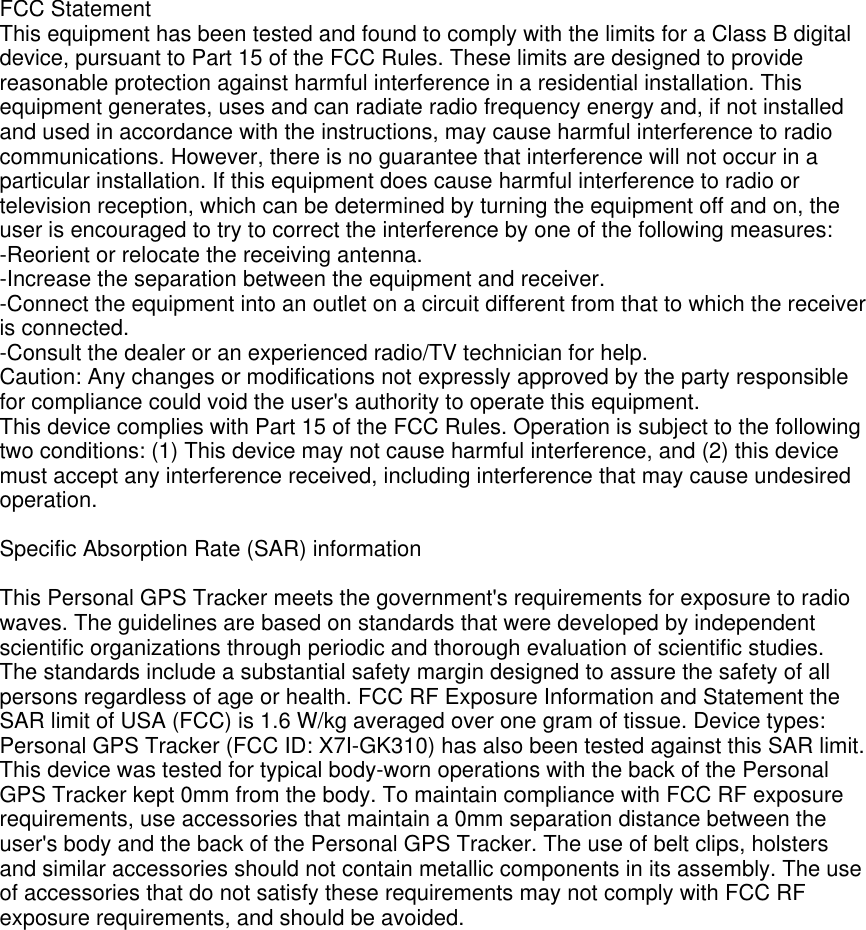 Page 9 of Concox Information Technology GK310 Personal GPS Tracker User Manual Student Card Phone