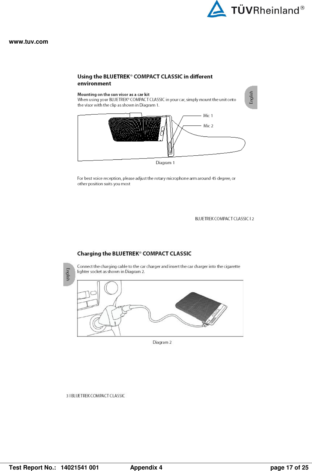 www.tuv.com   Test Report No.:  14021541 001  Appendix 4  page 17 of 25       