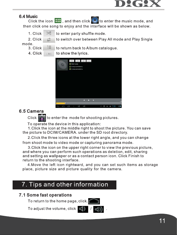     4. Click              to show the lyrics.