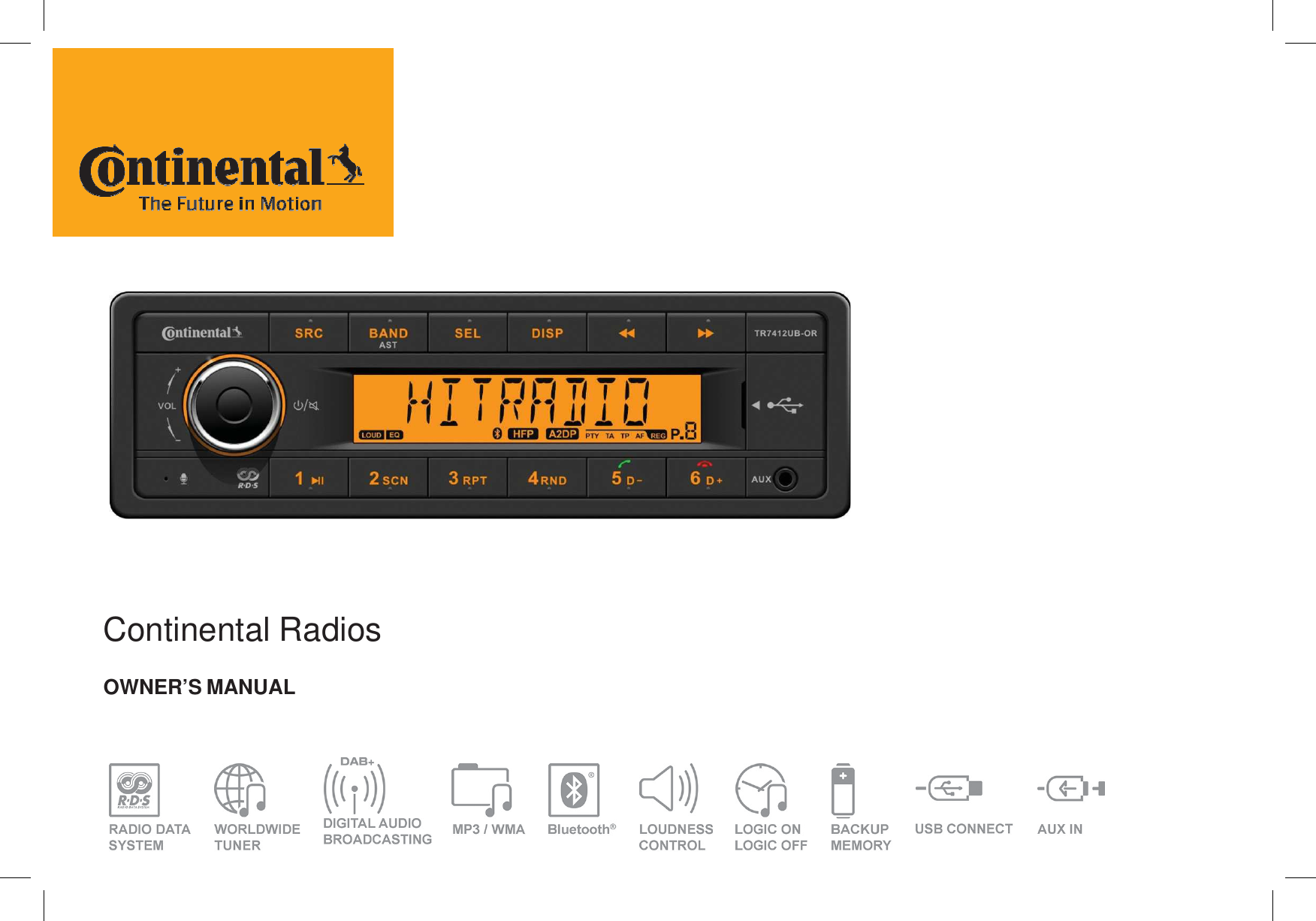 Continental RadiosOWNER’S MANUAL