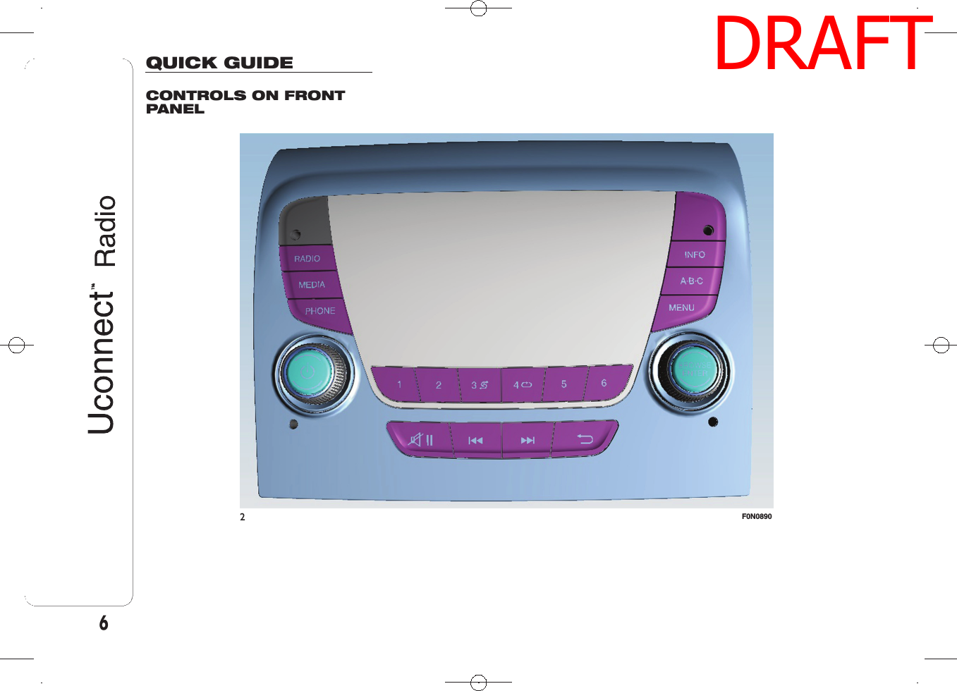 QUICK GUIDECONTROLS ON FRONTPANEL2F0N08906DRAFT