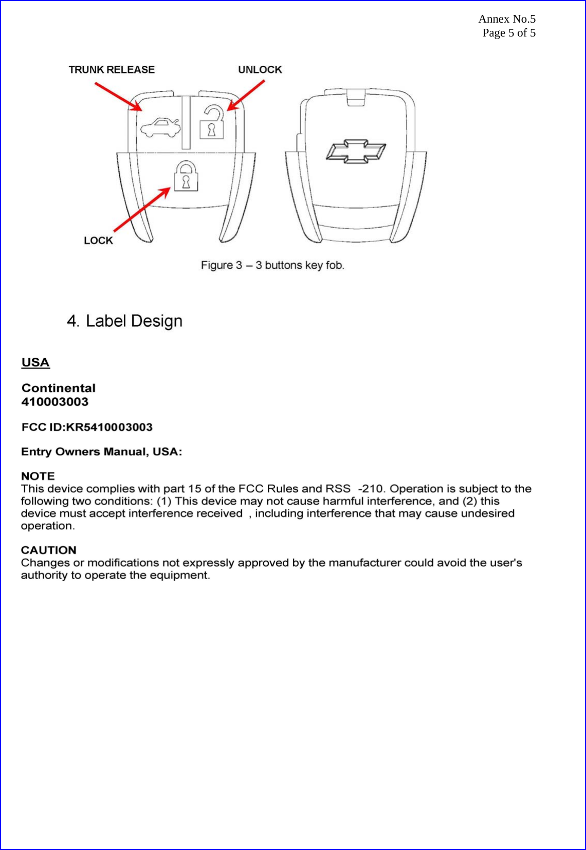 Annex No.5 Page 5 of 5   