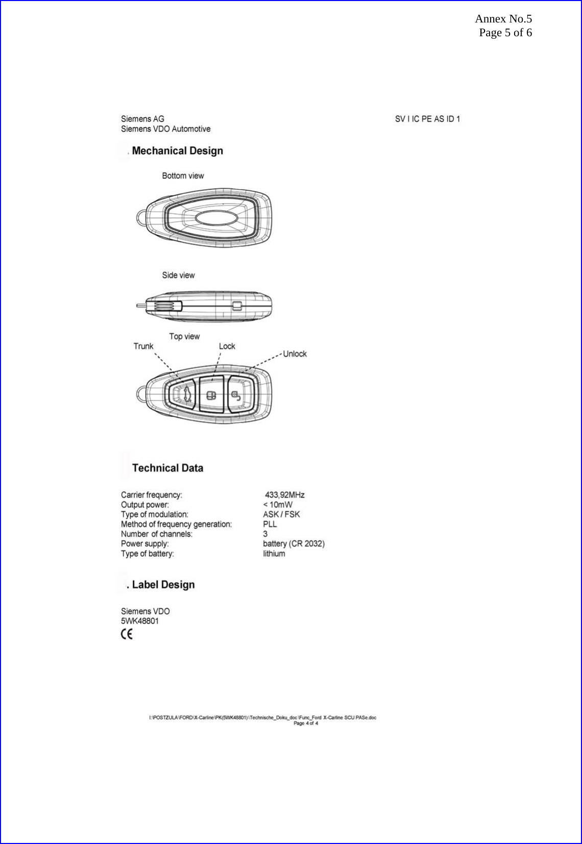 Annex No.5 Page 5 of 6  