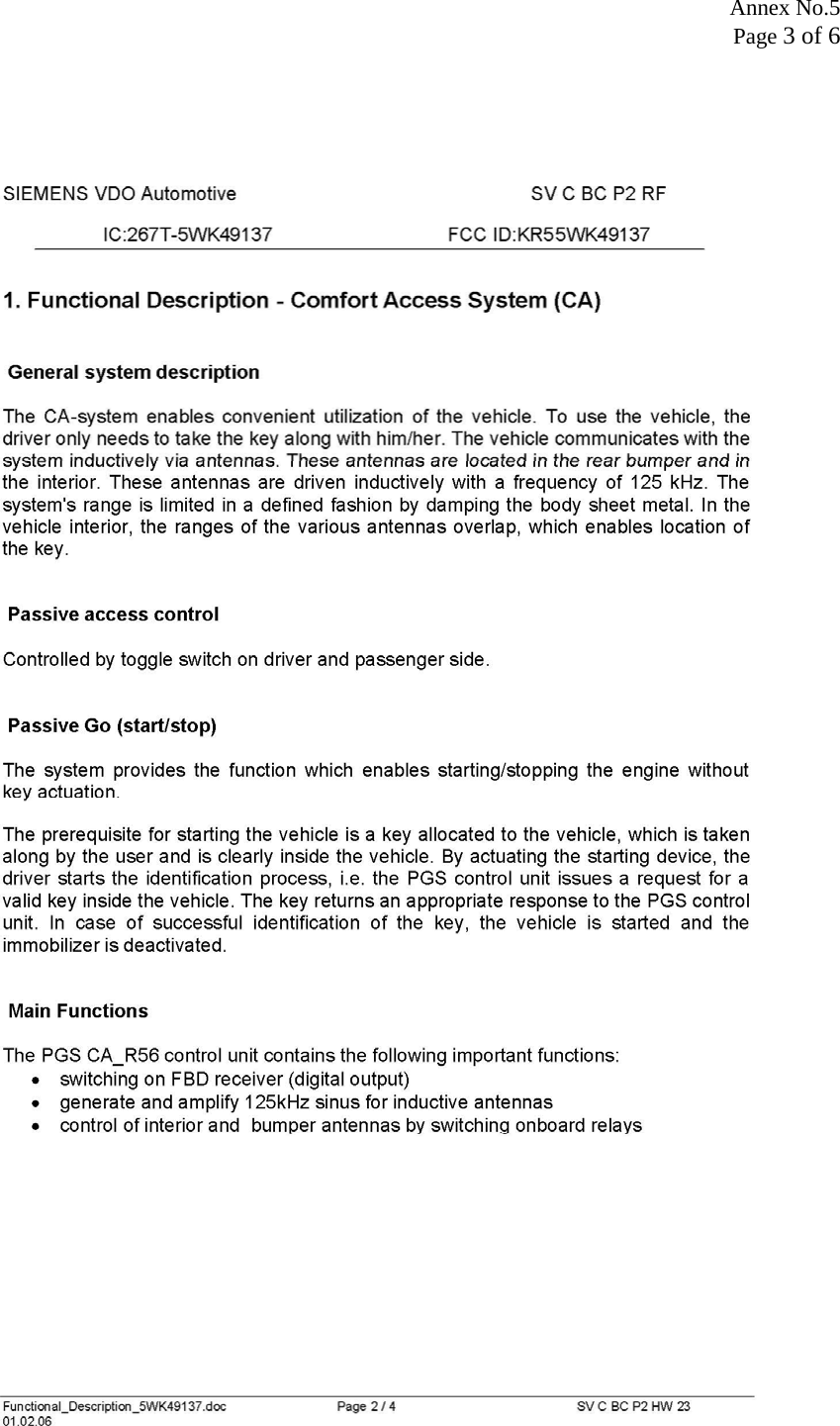 Annex No.5 Page 3 of 6 