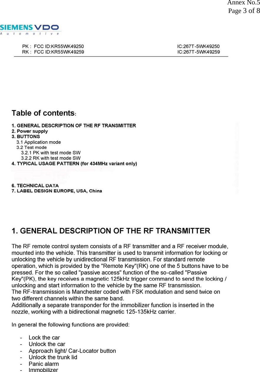 Annex No.5 Page 3 of 8 