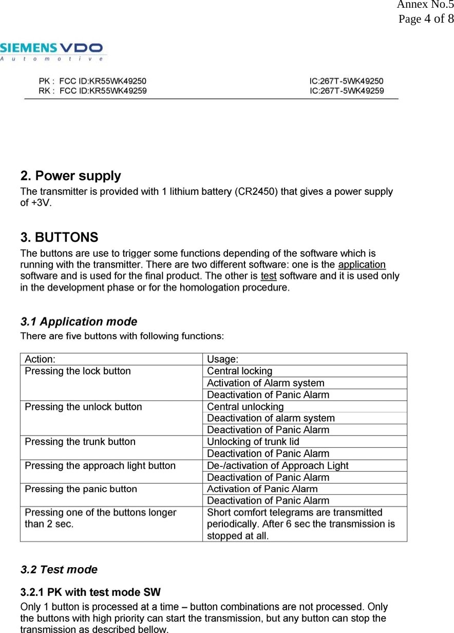 Annex No.5 Page 4 of 8 