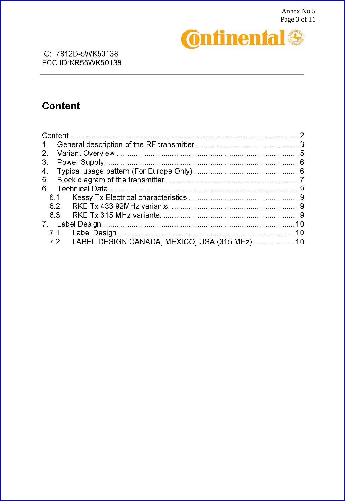 Annex No.5 Page 3 of 11  