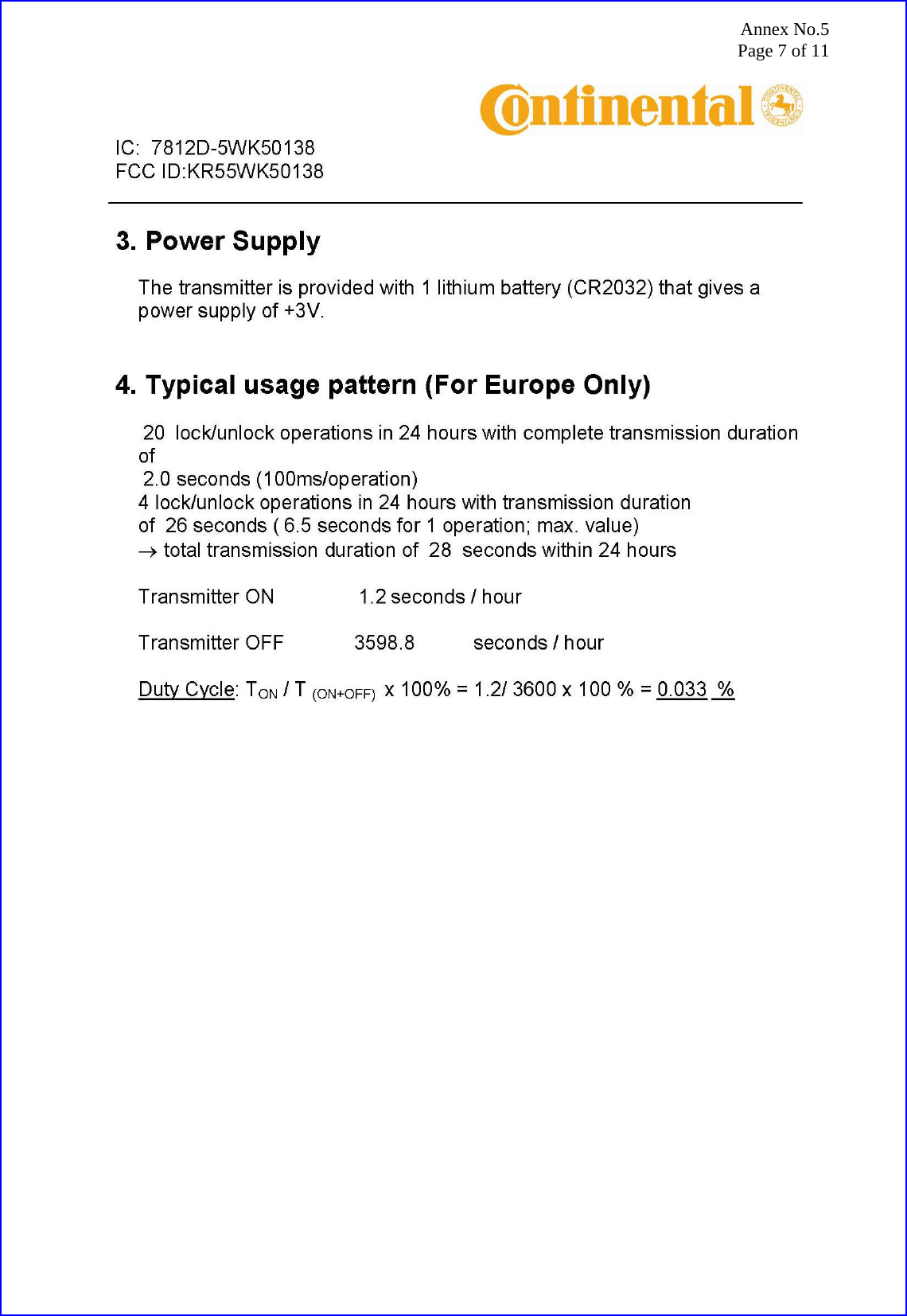 Annex No.5 Page 7 of 11  