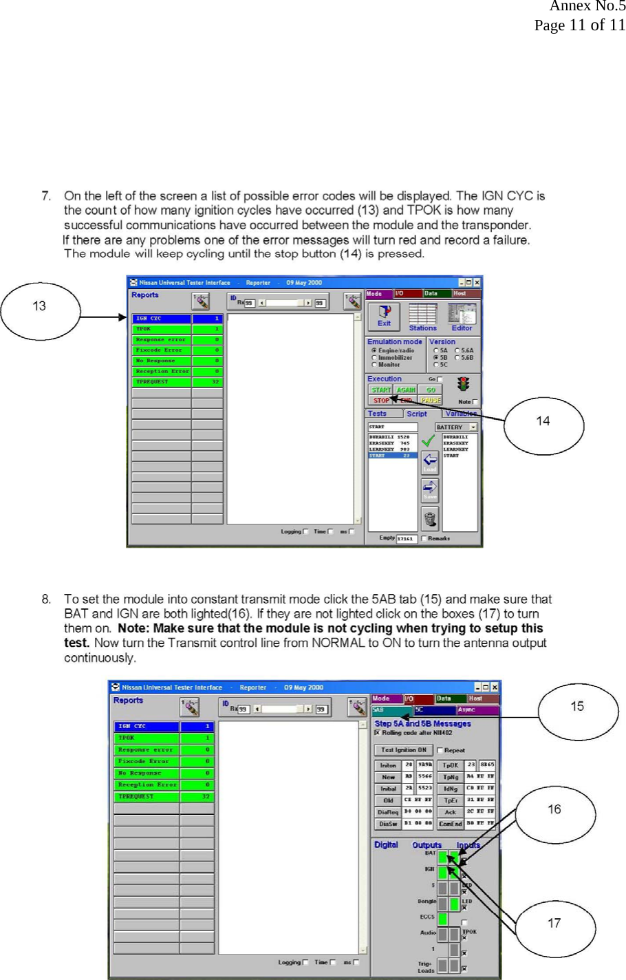 Annex No.5 Page 11 of 11  