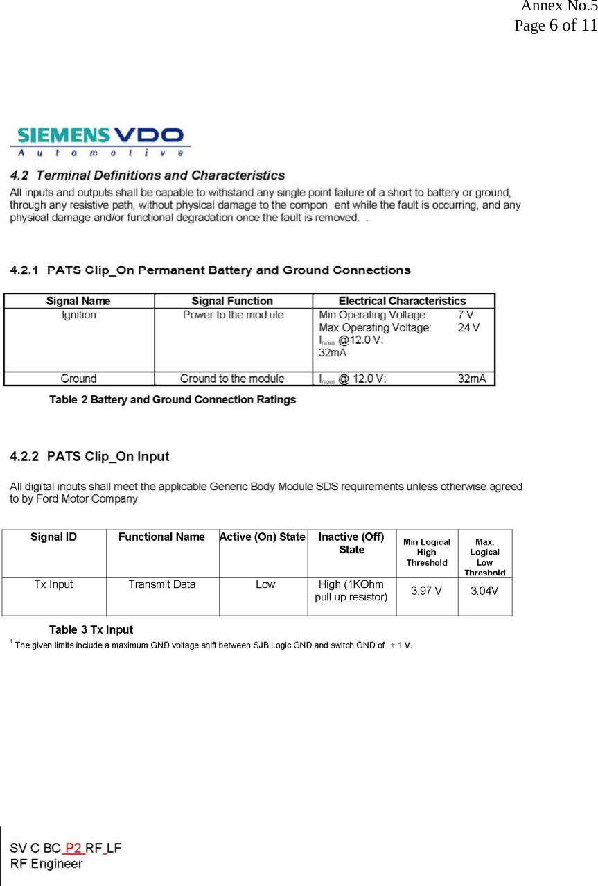 Annex No.5 Page 6 of 11 