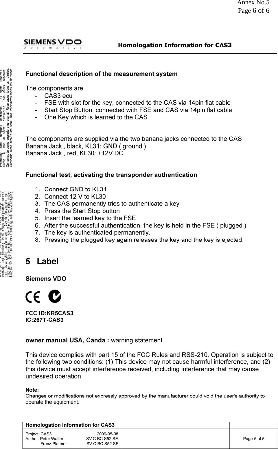 Annex No.5 Page 6 of 6  