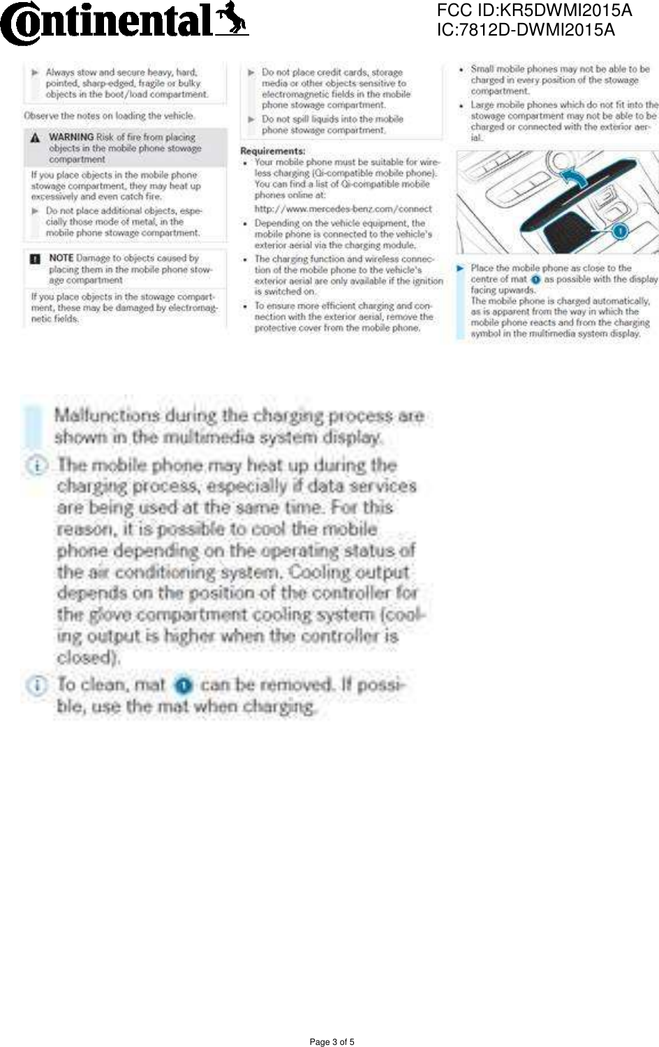                FCC ID:KR5DWMI2015A      IC:7812D-DWMI2015A  Page 3 of 5  