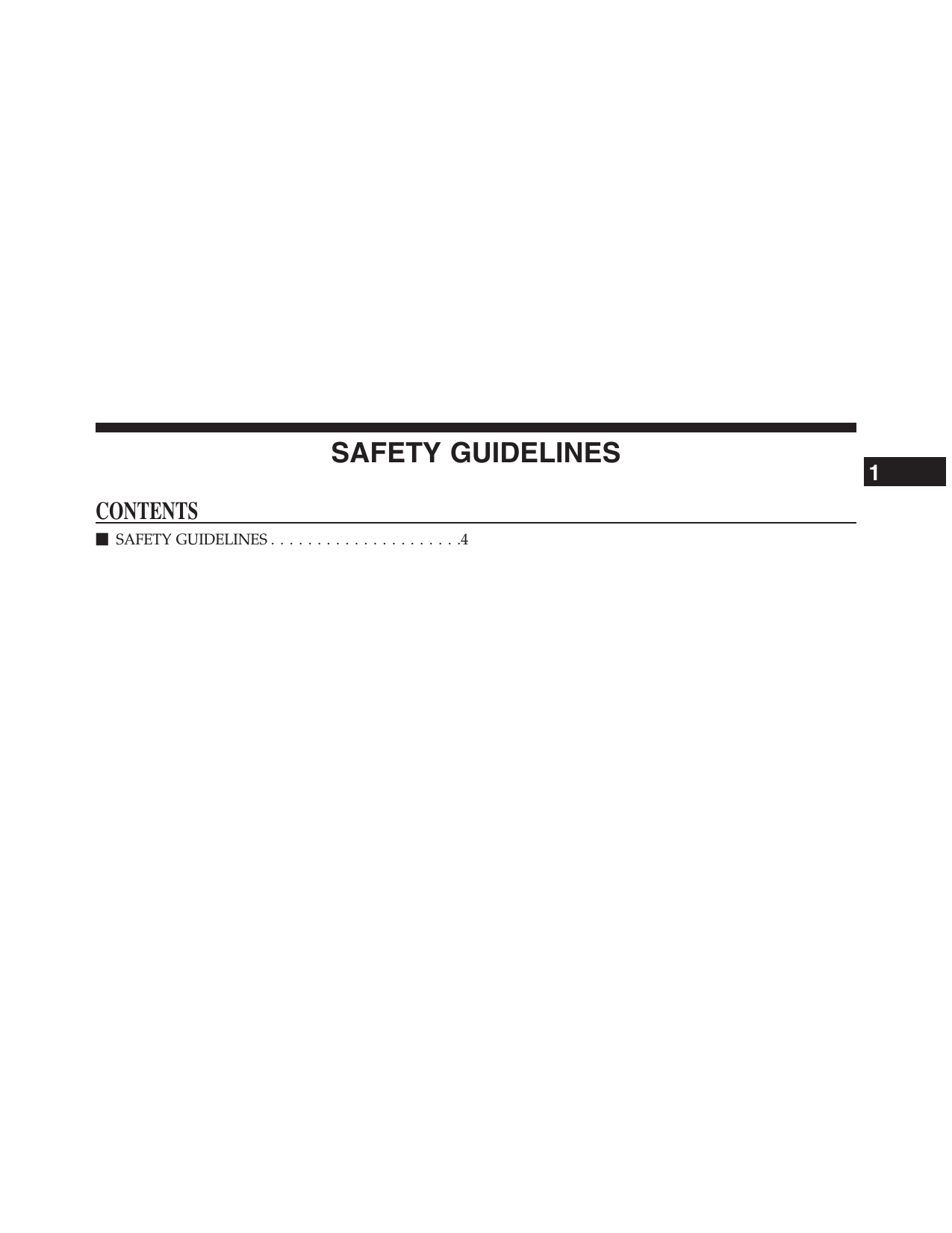 SAFETY GUIDELINESCONTENTSmSAFETY GUIDELINES . . . . . . . . . . . . . . . . . . . . .41