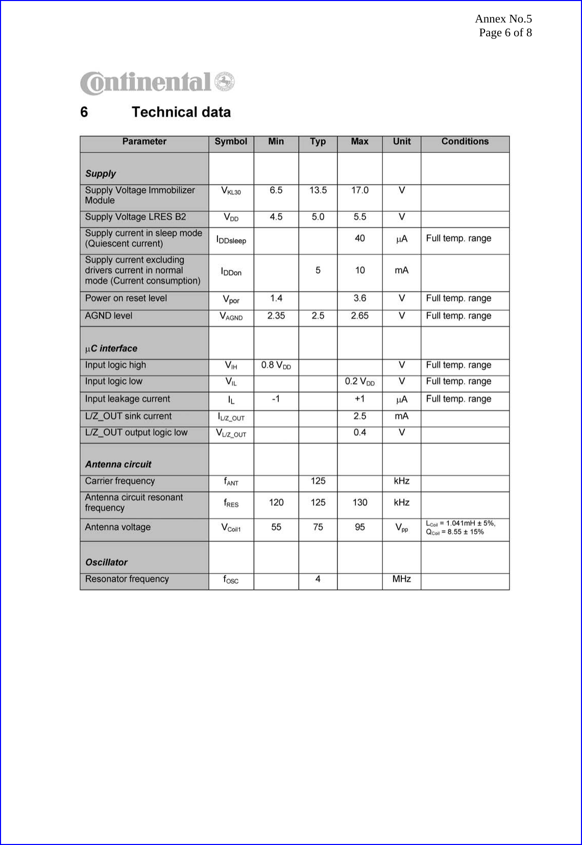 Annex No.5 Page 6 of 8 