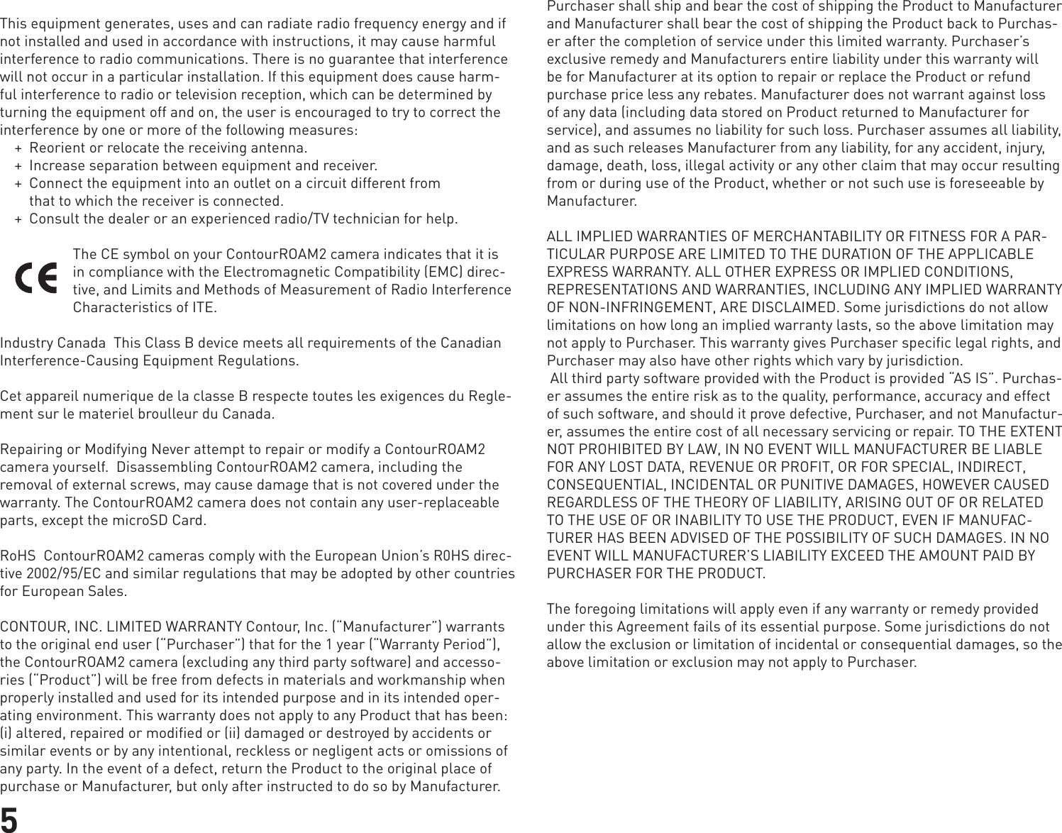 Page 5 of 6 - Contour Contour-Roam2-Users-Manual-  Contour-roam2-users-manual