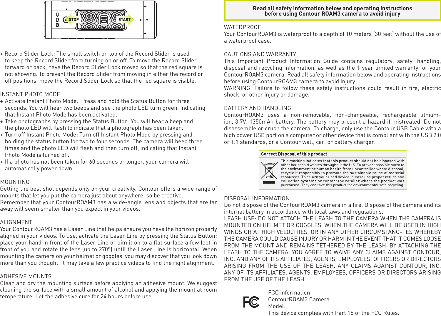 Page 4 of 6 - Contour Contour-Roam3-Users-Manual-  Contour-roam3-users-manual
