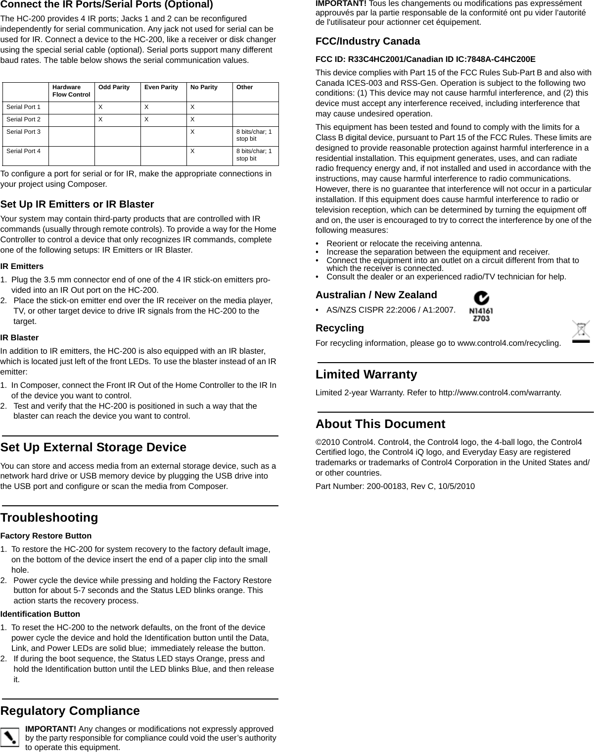 control4-c4hc2001-home-controller-hc-200-user-manual