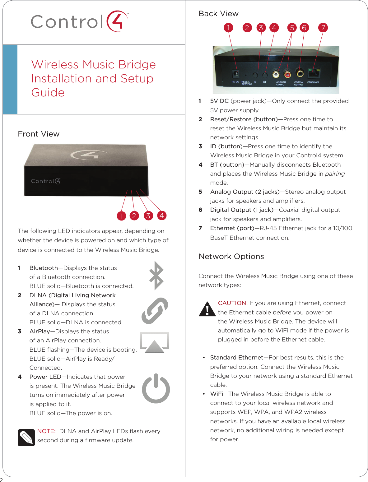 Control4 C4WMB C4-WMB-B User Manual R33C4WMB Install Guide