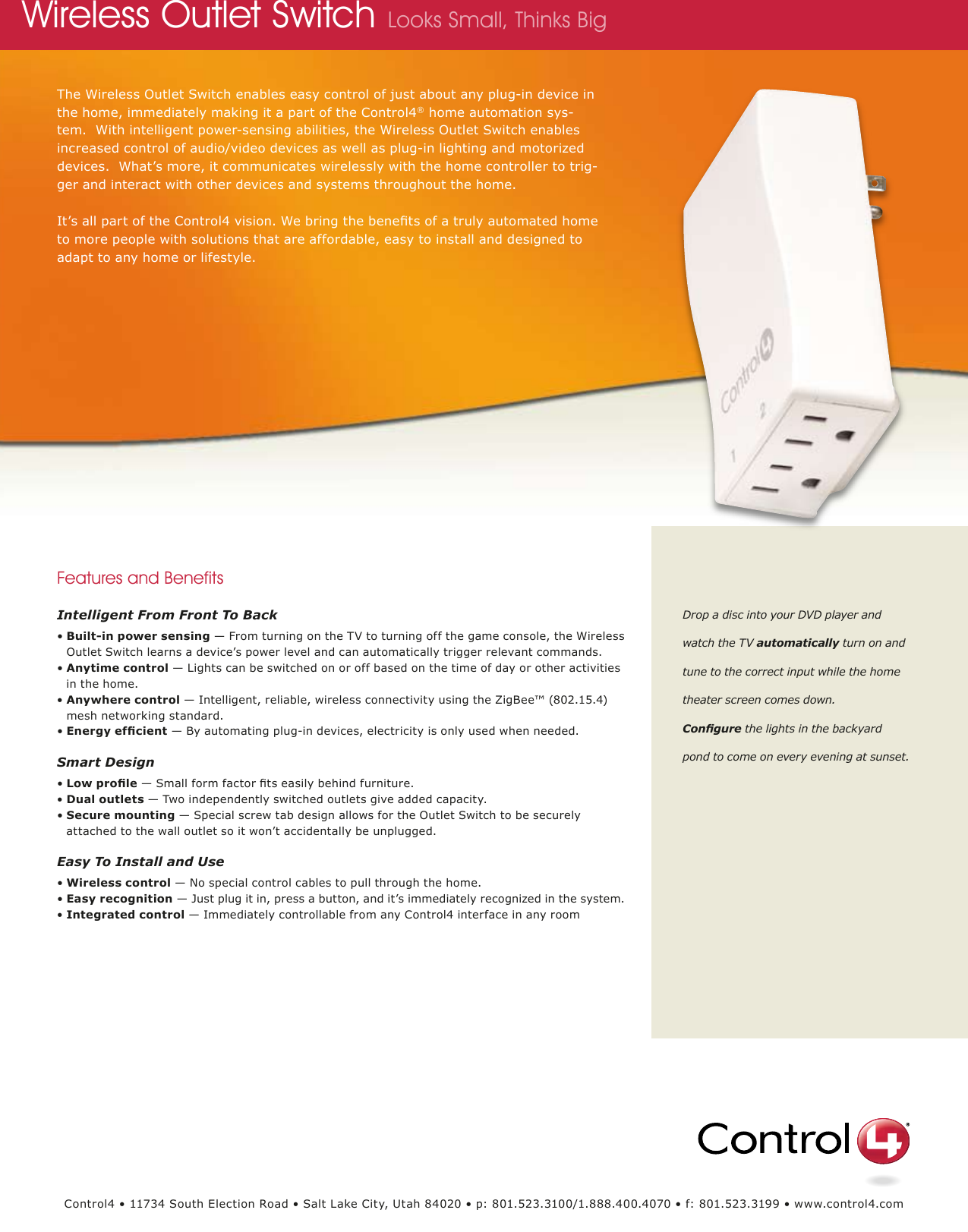 Page 1 of 2 - Control4 Control4-Loz-5S1-W-Users-Manual-  Control4-loz-5s1-w-users-manual