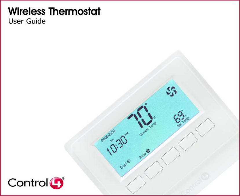 Control Wireless Thermostat Users Manual