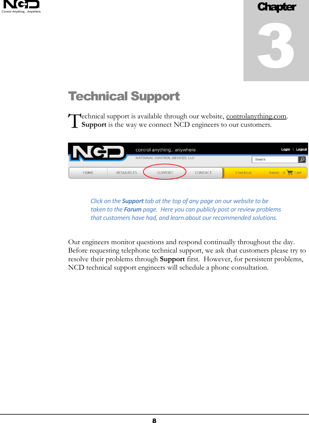 NCD Comm Operator Quick Start Guide