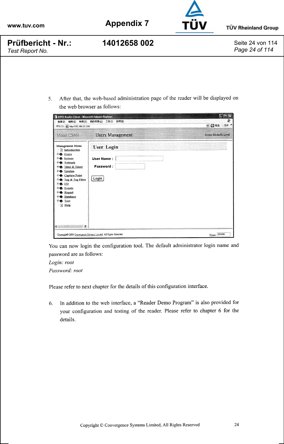 www.tuv.com Appendix 7 Prüfbericht - Nr.: Test Report No. 14012658 002  Seite 24 von 114 Page 24 of 114   