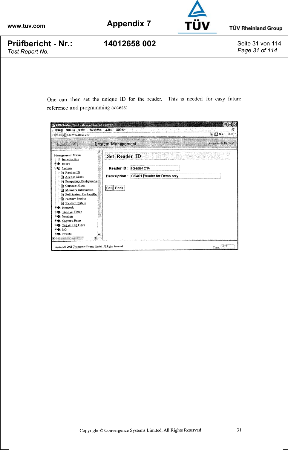 www.tuv.com Appendix 7 Prüfbericht - Nr.: Test Report No. 14012658 002  Seite 31 von 114 Page 31 of 114   